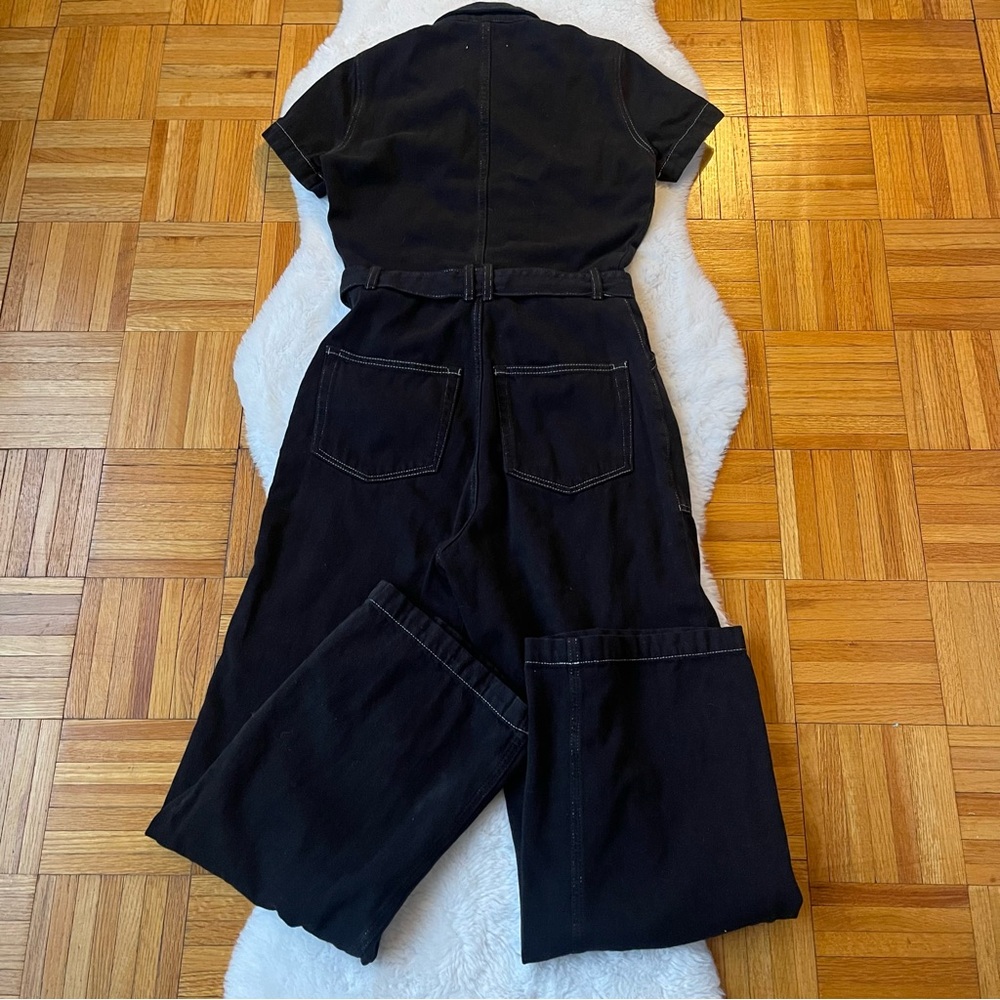 REFORMATION Cassidy Corduroy Jumpsuit Black - Picture 3 of 12